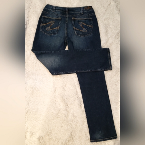 Silver Jeans Women's Denim Blue Straight Leg Suki Slim Jeans Sz:31/30 - Picture 2 of 8
